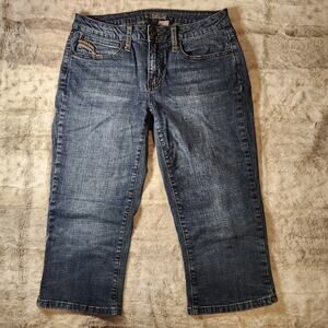 Apt. 9 Denim Capri Cropped Jeans Women’s Size 4 Blue Casual Stretch